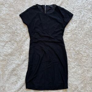 AX Armani Exchange Womens Dress Black A-line Crochet Ladies Short Sz Medium